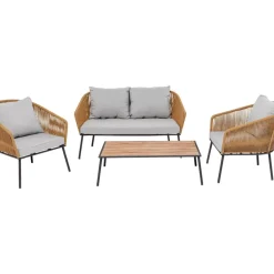 Online Sitzgruppe Elba Quattro Natur (4/Tlg.) Outdoormöbel