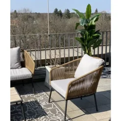 Online Sitzgruppe Elba Quattro Natur (4/Tlg.) Outdoormöbel