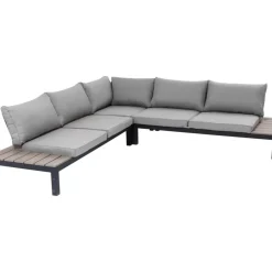 Outlet Sitzgruppe Holiday Schwarz (4-Tlg.) Outdoormöbel