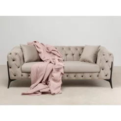 Hot Sofa Bellissima 2-Sitzer Velvet Beige 200Cm Sofas & Couches