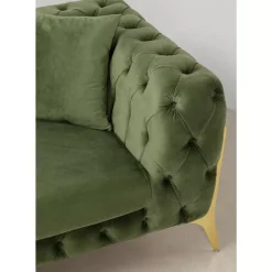 Clearance Sofa Bellissima 2-Sitzer Velvet Grun 200Cm Sofas & Couches