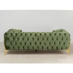 Clearance Sofa Bellissima 2-Sitzer Velvet Grun 200Cm Sofas & Couches