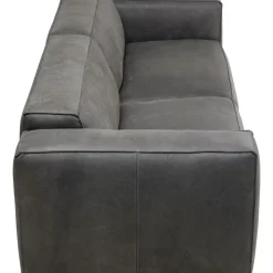 Clearance Sofa Henry 3-Sitzer Leder Grau Sofas & Couches