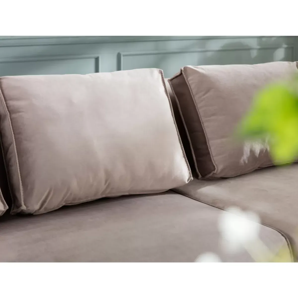 Clearance Sofa Infinity Velvet Taupe Links Sofas & Couches