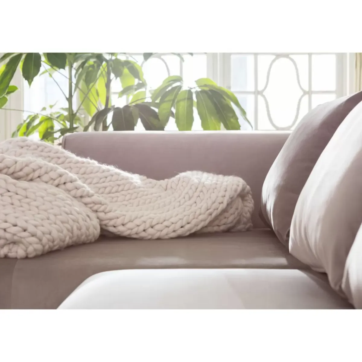 Clearance Sofa Infinity Velvet Taupe Links Sofas & Couches