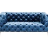 Sale Sofa Look 2-Sitzer Velvet Blau Sofas & Couches