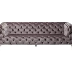 Clearance Sofa Look 3-Sitzer Velvet Grau Sofas & Couches