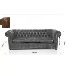 Best Sofa Oxford 3-Sitzer Vintage Smart Sofas & Couches