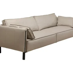 Sofa 3-Sitzer Victor Leder Grau 233Cm Sofas & Couches