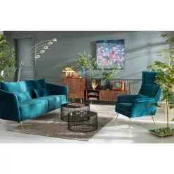 Best Sofa Vegas Forever 3-Sitzer Petrol Sofas & Couches