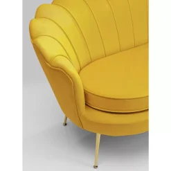 Clearance Sofa Water Lily 2-Sitzer Gelb 132Cm Sofas & Couches