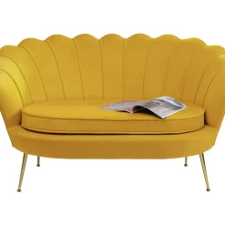 Clearance Sofa Water Lily 2-Sitzer Gelb 132Cm Sofas & Couches