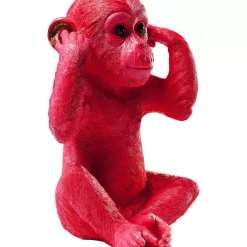 Outlet Spardose Monkey Kikazaru Rot Deko & Geschenkartikel