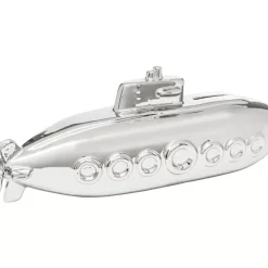 New Spardose Submarine Silber 11Cm Deko & Geschenkartikel