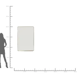Spiegel Curve Mo Brass 80X120Cm Spiegel