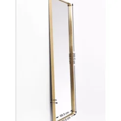 Clearance Spiegel Curve Rectangular Brass 70X200Cm Spiegel