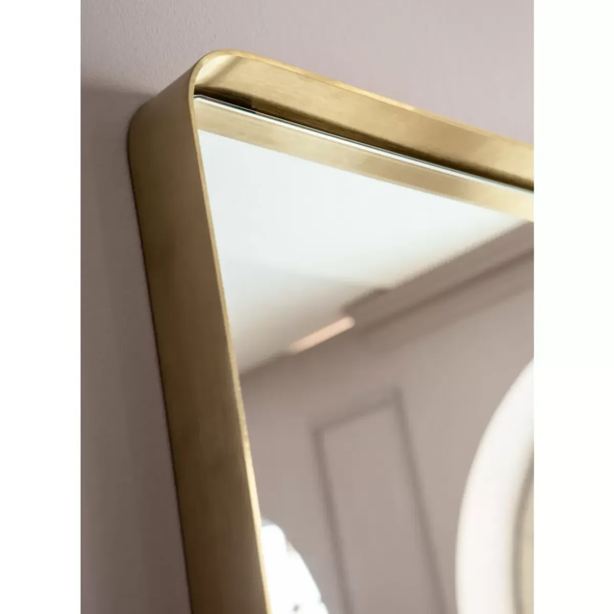 Clearance Spiegel Curve Rectangular Brass 70X200Cm Spiegel