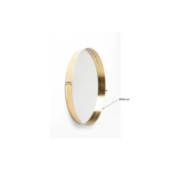 Sale Spiegel Curve Round Brass O60Cm Spiegel