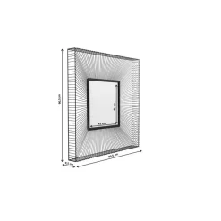 Discount Spiegel Dimension Square Schwarz 91X91Cm Spiegel