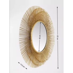 Best Spiegel Sunburst Tre Gold O87Cm Spiegel