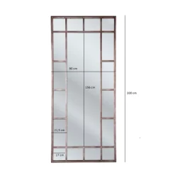 Outlet Spiegel Window Iron 200X90Cm Spiegel