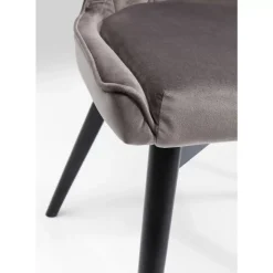 Best Stuhl Black Marshall Velvet Grau Stühle