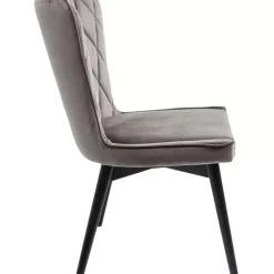 Best Stuhl Black Marshall Velvet Grau Stühle