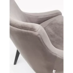 Outlet Stuhl Black Mode Velvet Grau Stühle