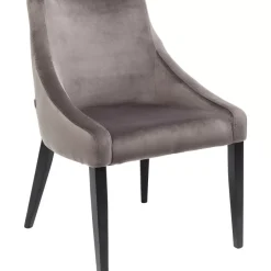 Outlet Stuhl Black Mode Velvet Grau Stühle