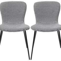 Outlet Stuhl Frida Schwarz Und Weiss (2/Set) Stühle