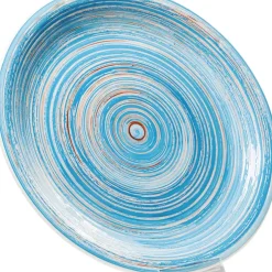 Discount Teller Swirl Blau O27Cm Geschirr & Tischaccessoires