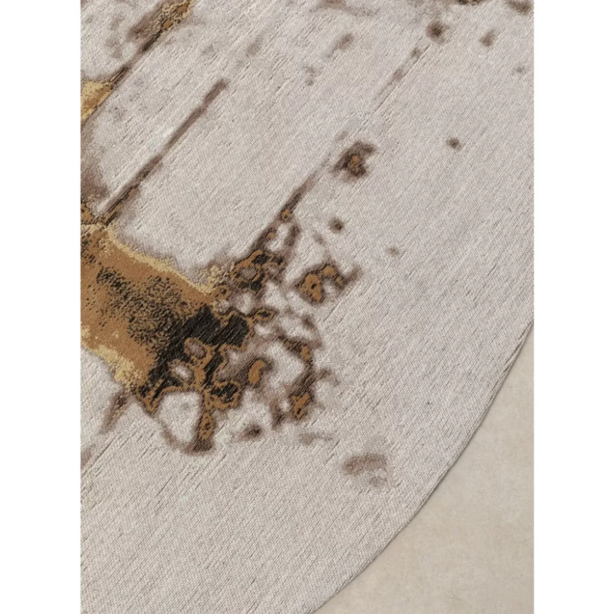 Discount Teppich Abstract Grey Line O200Cm Teppiche