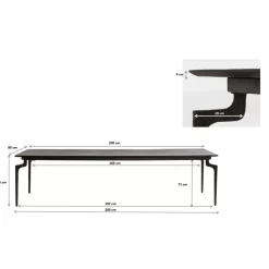 Clearance Tisch Bug 200X90Cm Tische