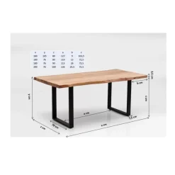 Online Tisch Harmony Silber 180X90 Tische