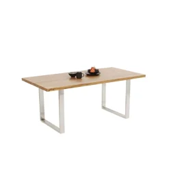 Discount Tisch Jackie Eiche Chrom 160X80 Tische