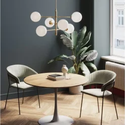 Clearance Tisch Schickeria Eiche Weis O110Cm Tische