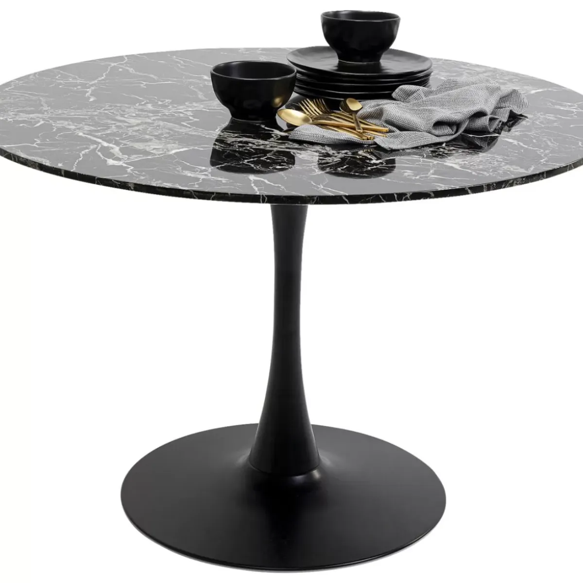 Hot Tisch Schickeria Marmor Schwarz O110Cm Tische