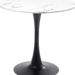 New Tisch Schickeria Marmor Weis Schwarz O80Cm Tische