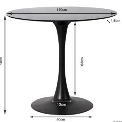 Tisch Schickeria Schwarz O110 Tische