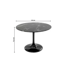 New Tisch Solo Marble Schwarz O110 Tische