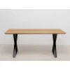 Sale Tisch Symphony Eiche Cross Schwarz 180X90Cm Tische