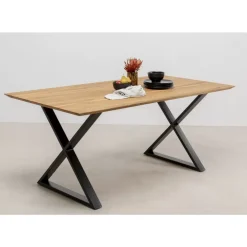 Sale Tisch Symphony Eiche Cross Schwarz 180X90Cm Tische