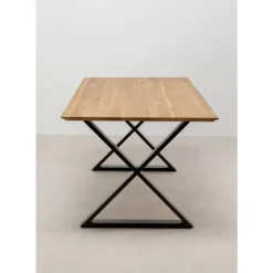Sale Tisch Symphony Eiche Cross Schwarz 180X90Cm Tische