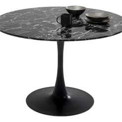 New Tisch Veneto Marmor Schwarz O110Cm Tische