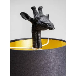 Discount Tischleuchte Animal Giraffe Matt Schwarz Tischleuchten