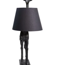 Discount Tischleuchte Animal Giraffe Matt Schwarz Tischleuchten