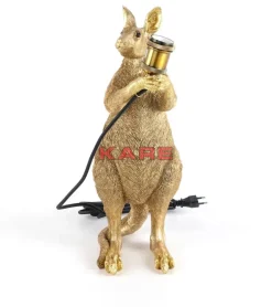 Clearance Tischleuchte Animal Kangaroo Gold 46Cm Tischleuchten