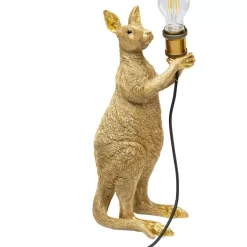 Clearance Tischleuchte Animal Kangaroo Gold 46Cm Tischleuchten