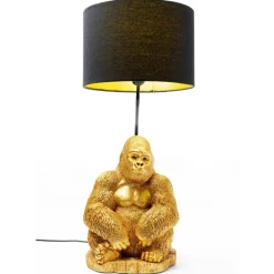Discount Tischleuchte Animal Monkey Gorilla Gold Tischleuchten