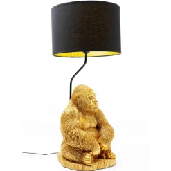 Discount Tischleuchte Animal Monkey Gorilla Gold Tischleuchten